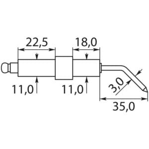 Zündelektrode 15x54x38 "LAVOR" (1x) – Bild 2
