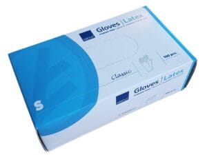 Einweg-Gummihandschuhe Latex, S (100 Stk.) – Bild 1