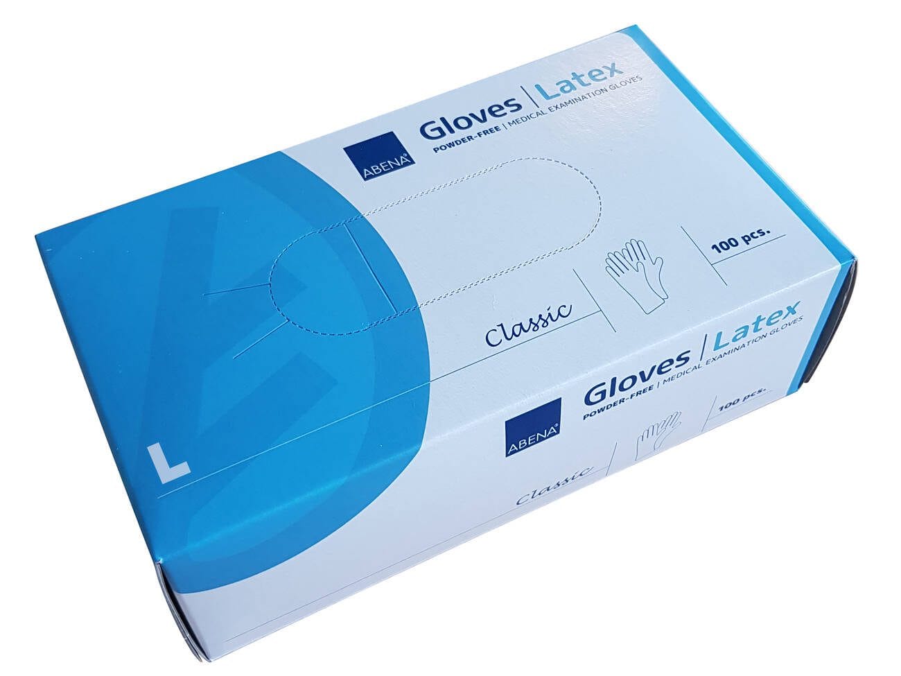 Einweg-Gummihandschuhe Latex, L (100 Stk.)