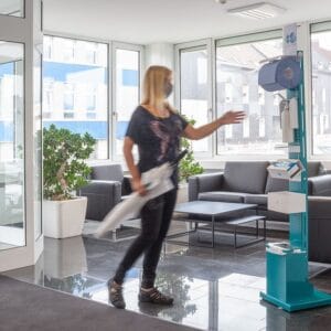 Hygienesstation Petrol ohne Bestückung – Bild 2