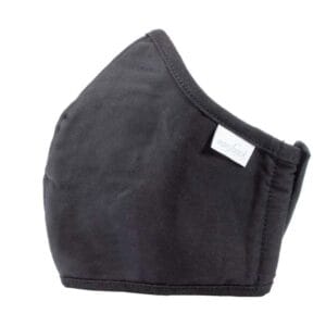 Mund-Nasen-Maske schwarz (Stoff) – Bild 3