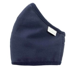 Mund-Nasen-Maske blau (Stoff) – Bild 4