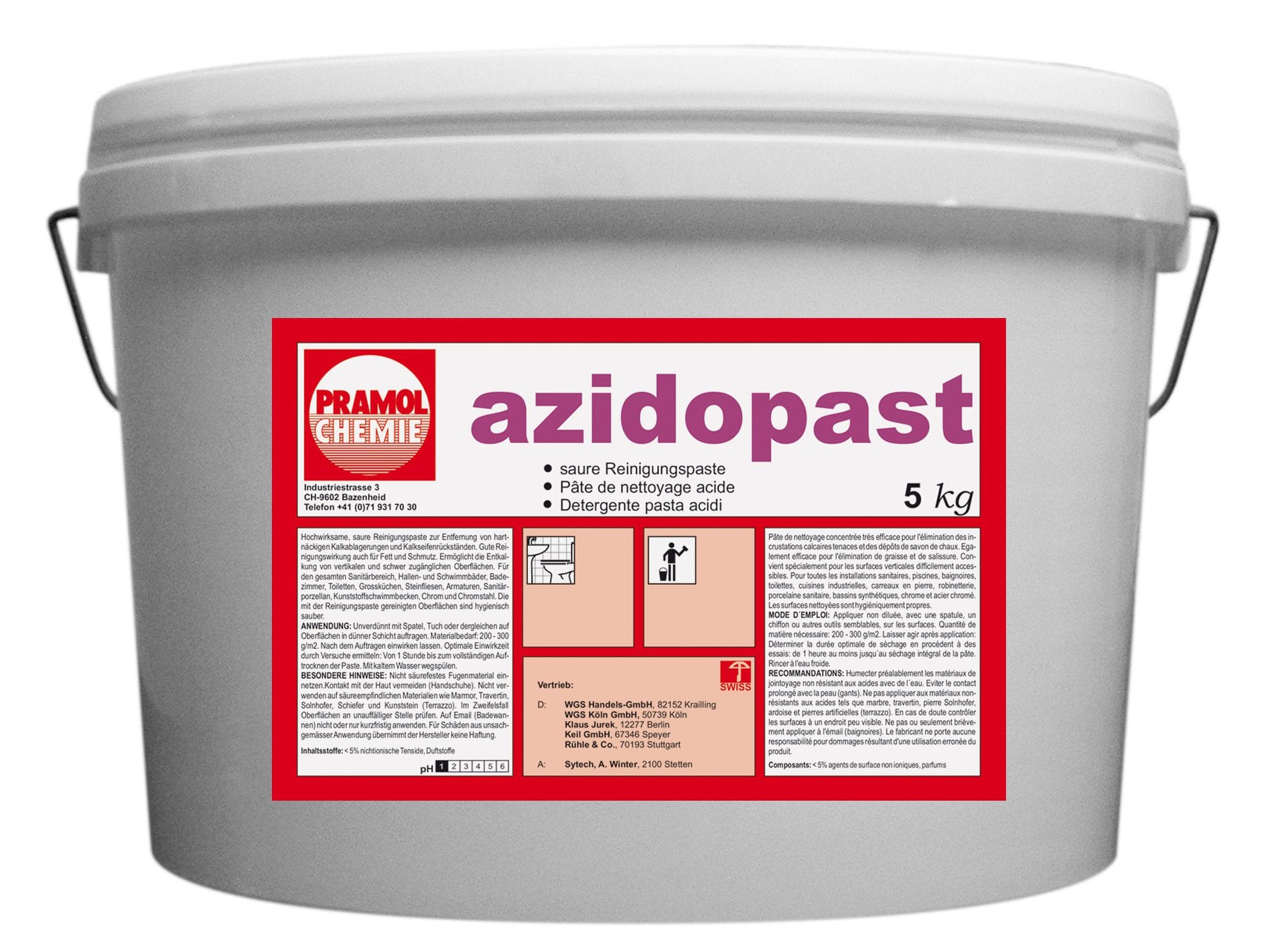 azidopast 5 kg - Saure Reinigungspaste für Flächen