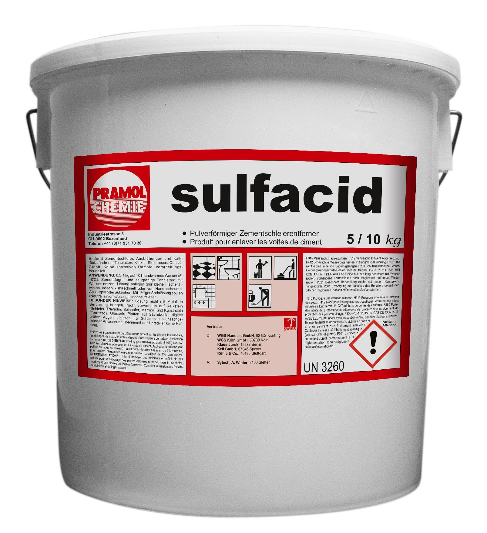 sulfacid 10 kg - Zementschleier Entferner Pulver