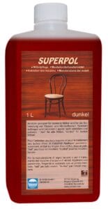 superpol dunkel 1 l - Möbelpolitur dunkel gegen Flecken – Bild 1