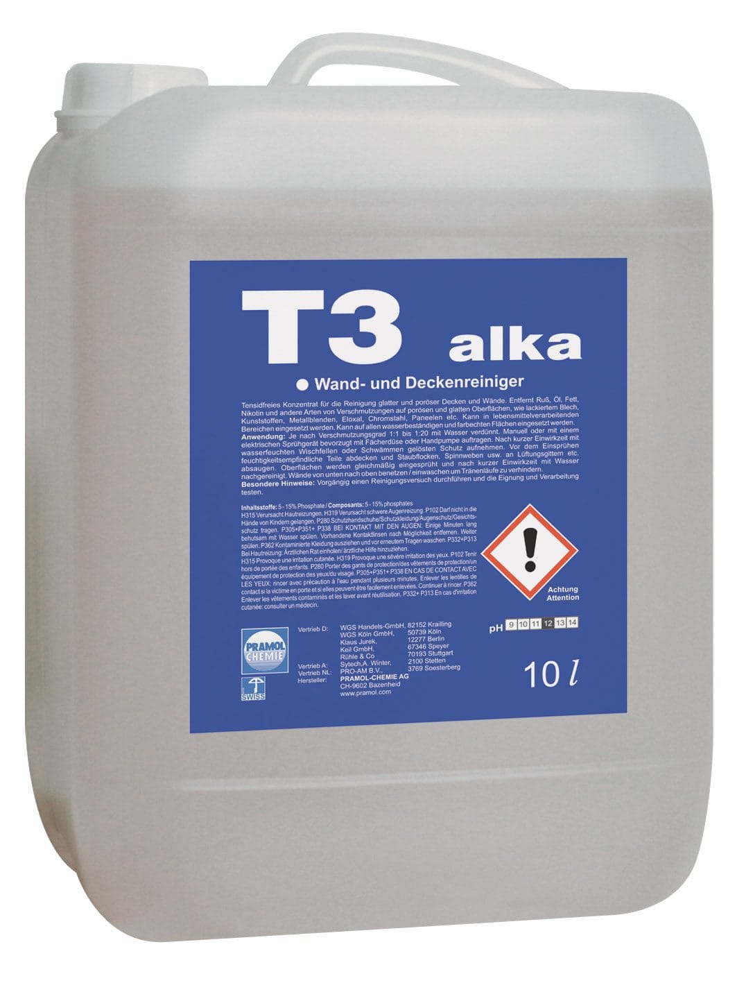 T3 alka 10 l - Alkalischer Decken und Wandreiniger