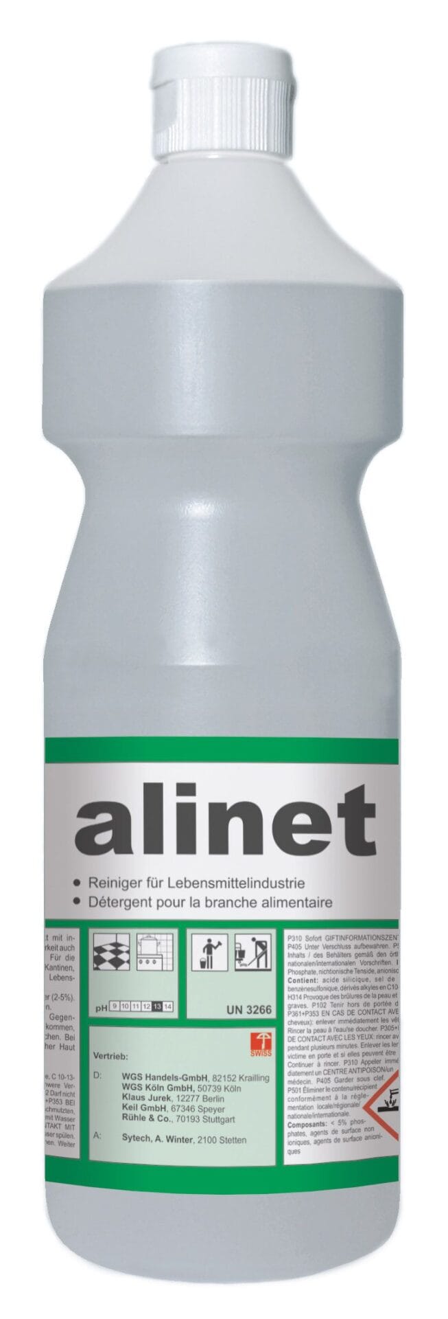 alinet 1 l - Küchenreiniger gegen Fett und Eiweiss