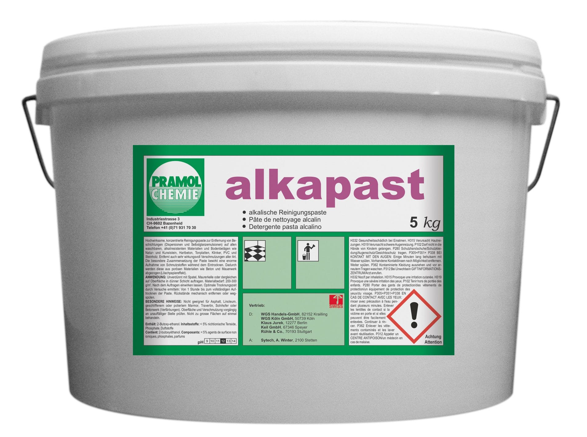 alkapast 5 kg - Alkalische Reinigungspaste gegen Öl