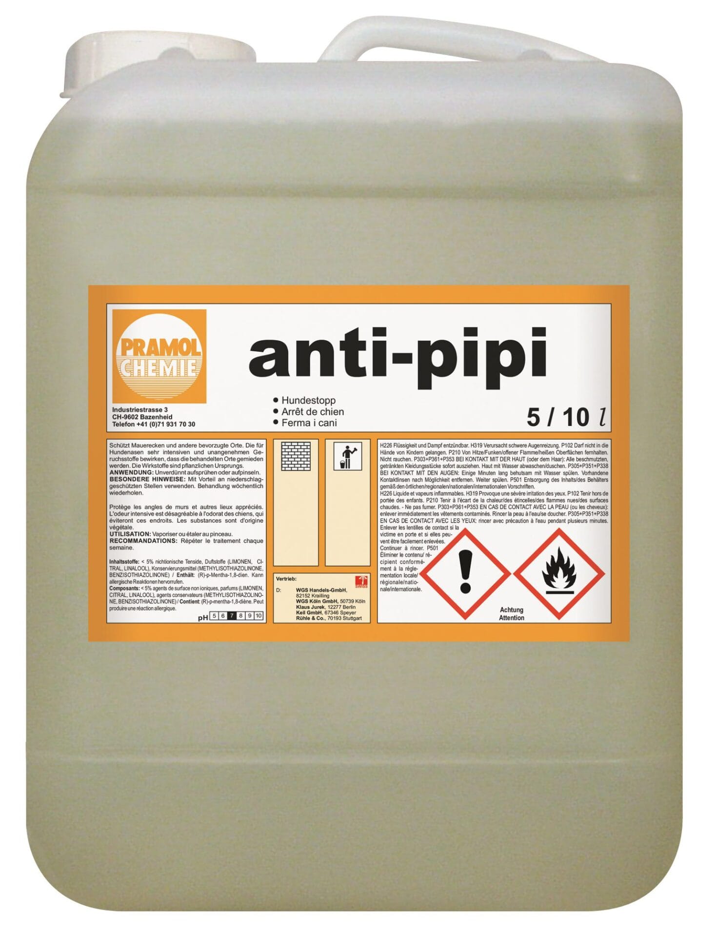 anti-pipi 5 l - Hundestopp Spray gegen Markieren