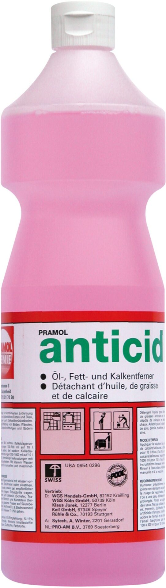 anticid 1 l - Entkalker und Fettlöser für Sanitär
