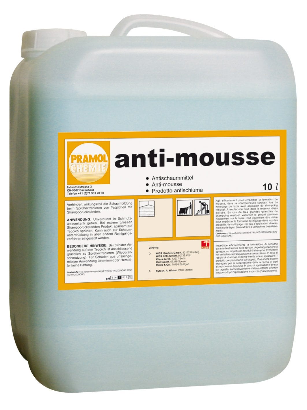 anti-mousse 10 l - Entschäumer für Teppichreinigung