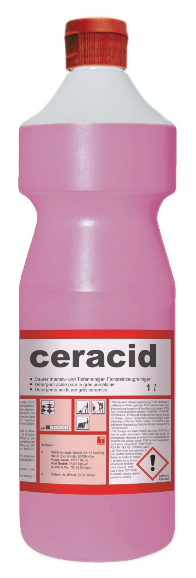 ceracid 1 l - Feinsteinzeug Reiniger sauer