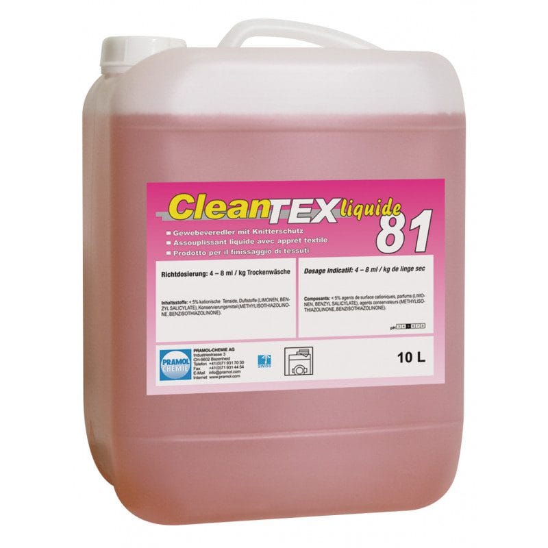 CleanTEX liquide 81 20 l - Gewebeveredler mit Knitterschutz