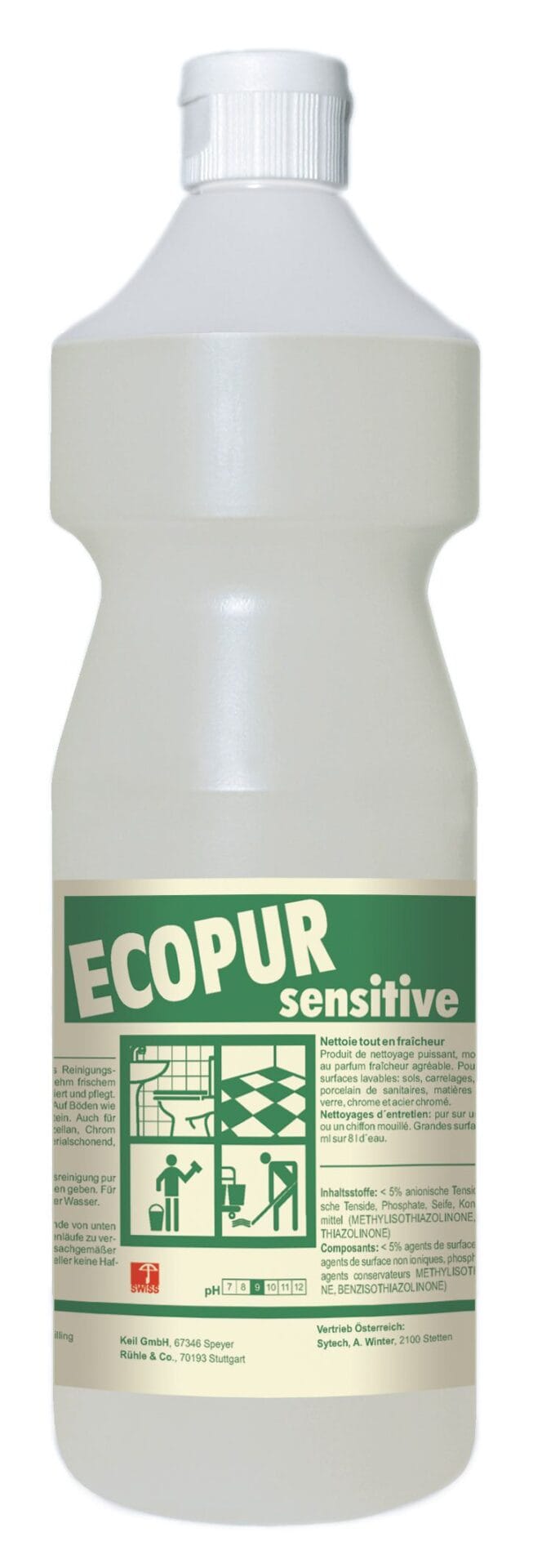ECOPUR sensitive 1 l - Pflegekonzentrat sensitive ohne Duft
