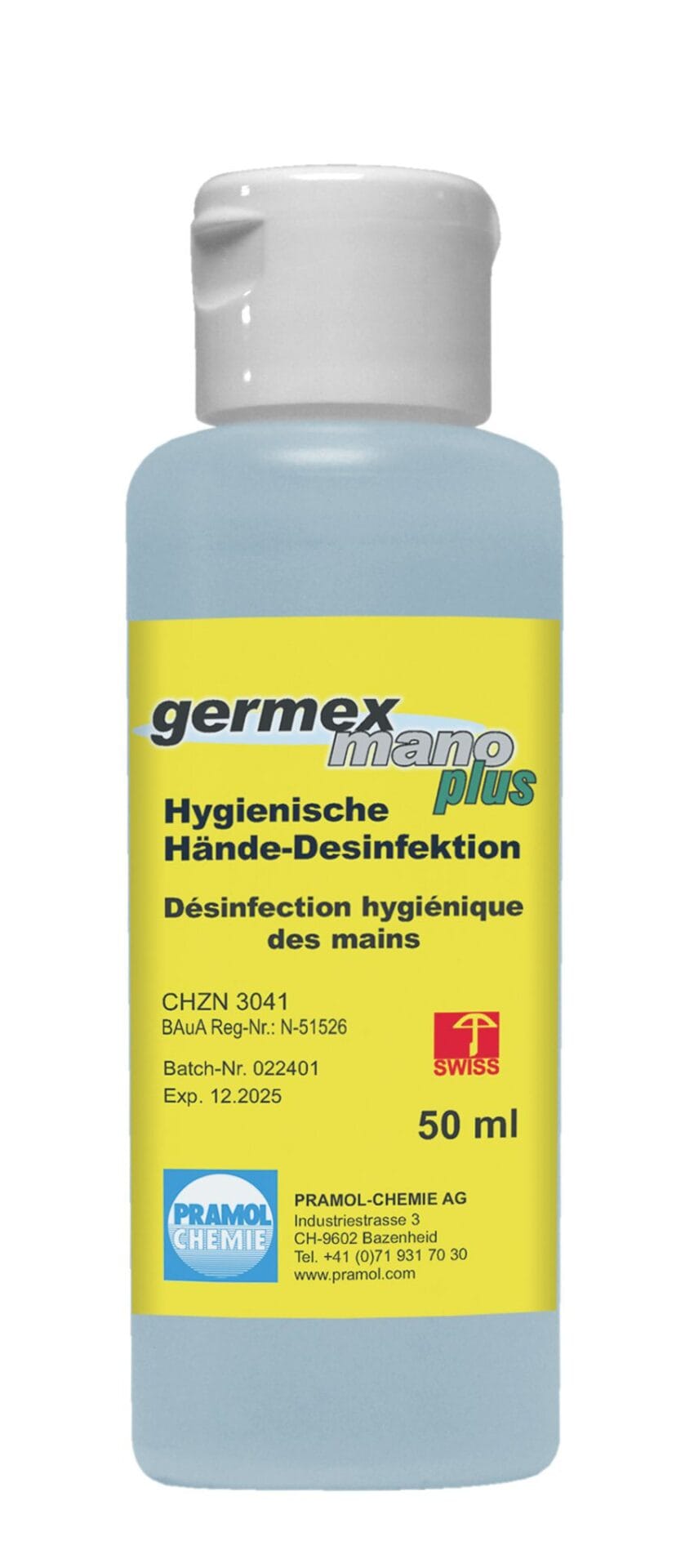 germex mano plus 50 ml (Klappdeckel)(CH) - Händedesinfektion