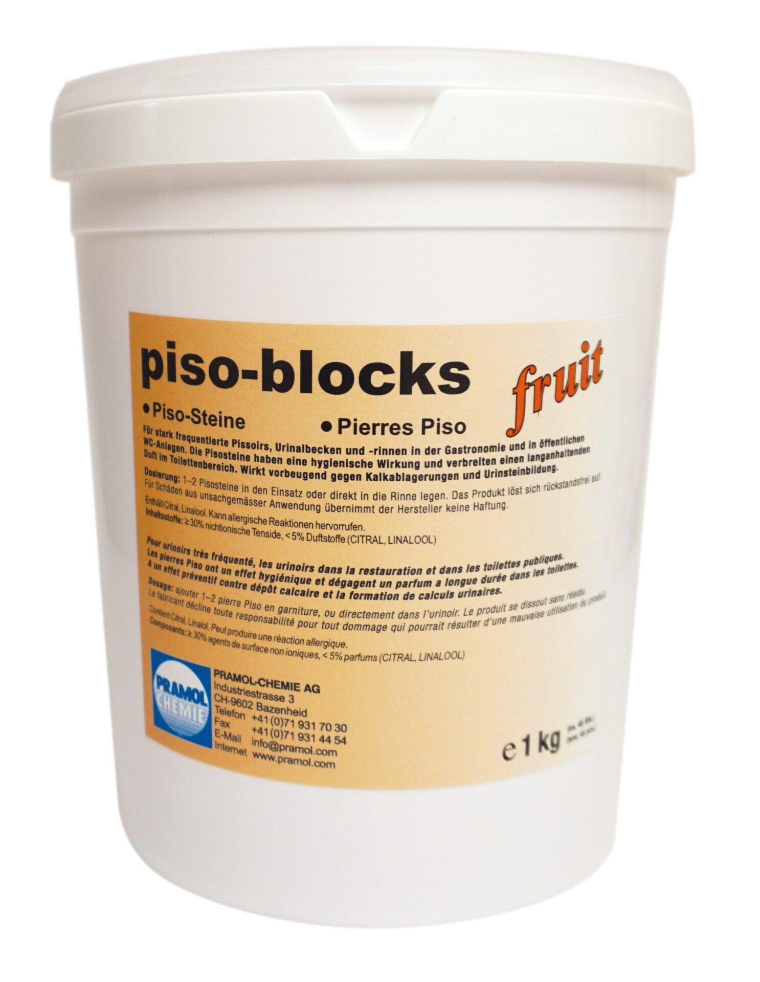piso-blocks fruit 1 kg - Urinalsteine mit Fruchtduft