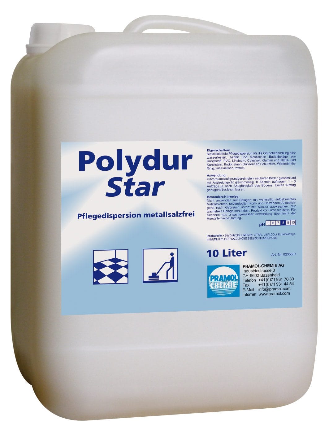 Polydur Star 10 l - Pflegedispersion für wasserfeste Böden
