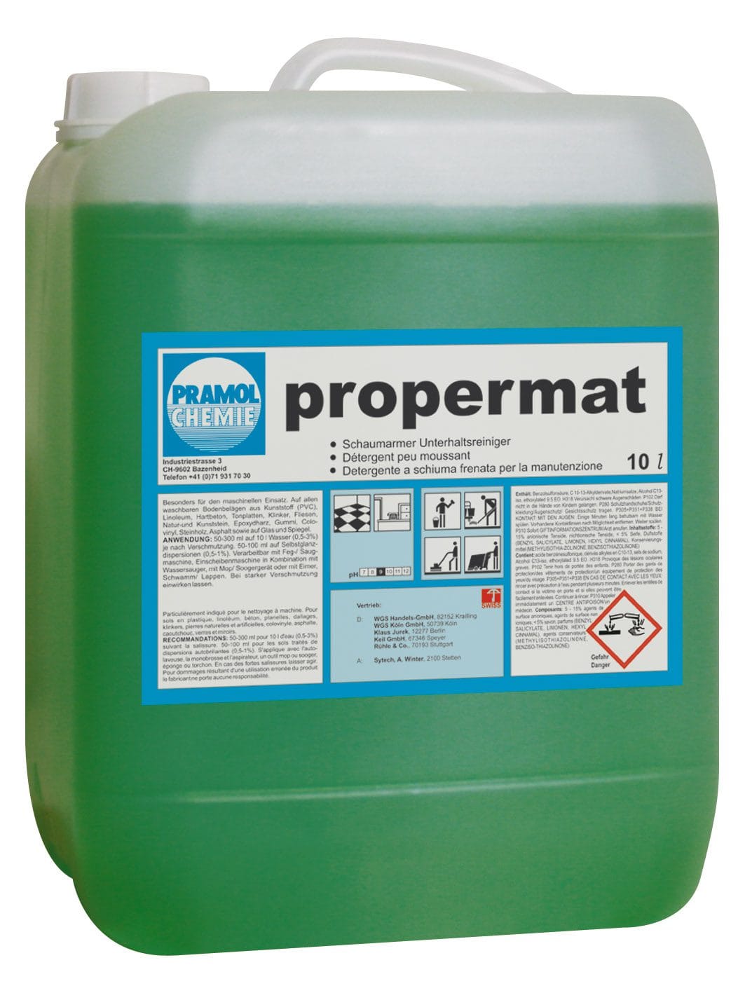 propermat 10 l - Automatenreiniger für wasserfeste Böden
