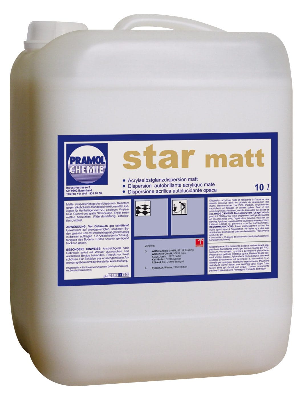 star matt 10 l - Matte Bodenbeschichtung für Heime