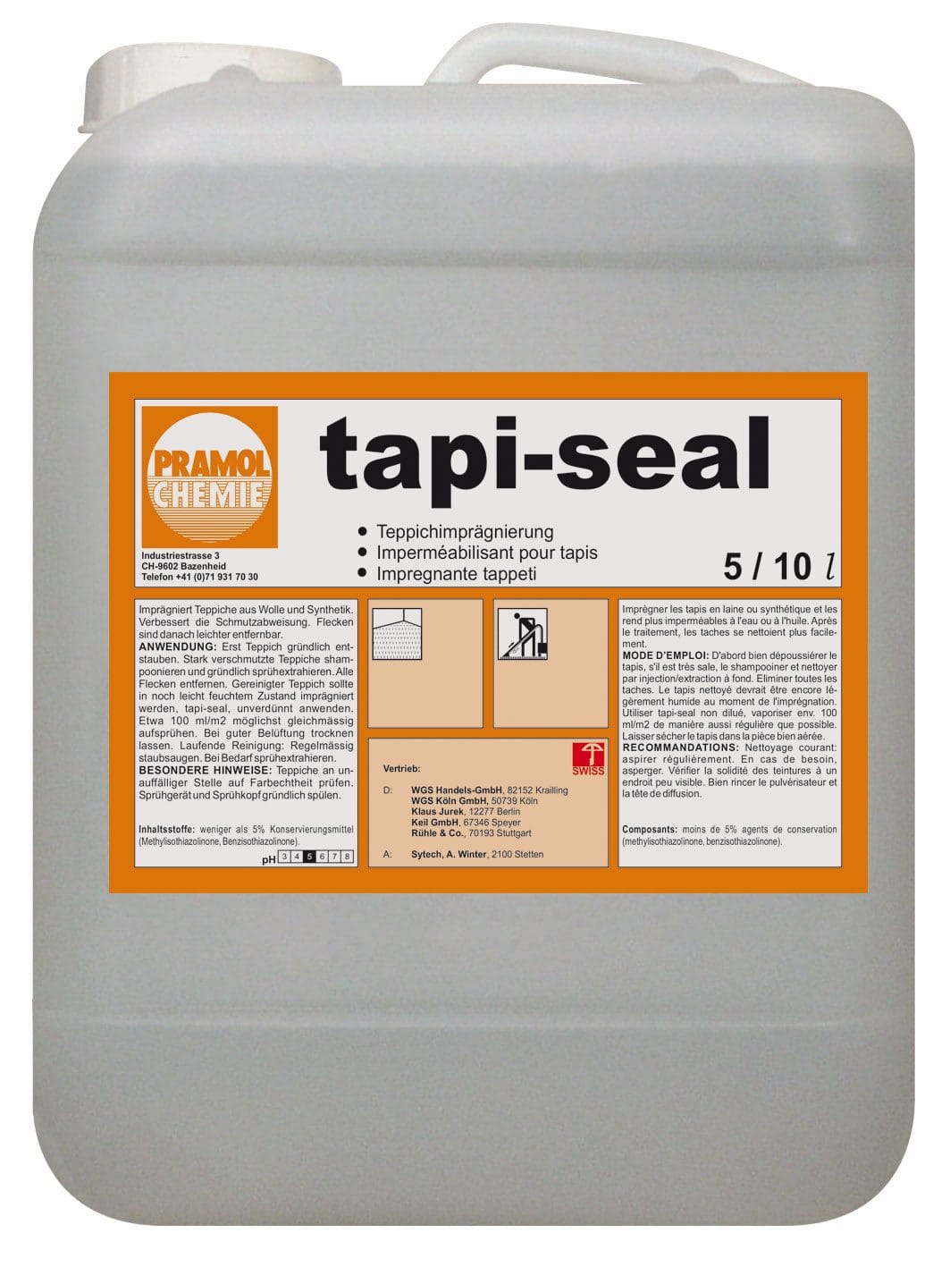tapi-seal 5 l - Teppich Imprägnierung gegen Schmutz