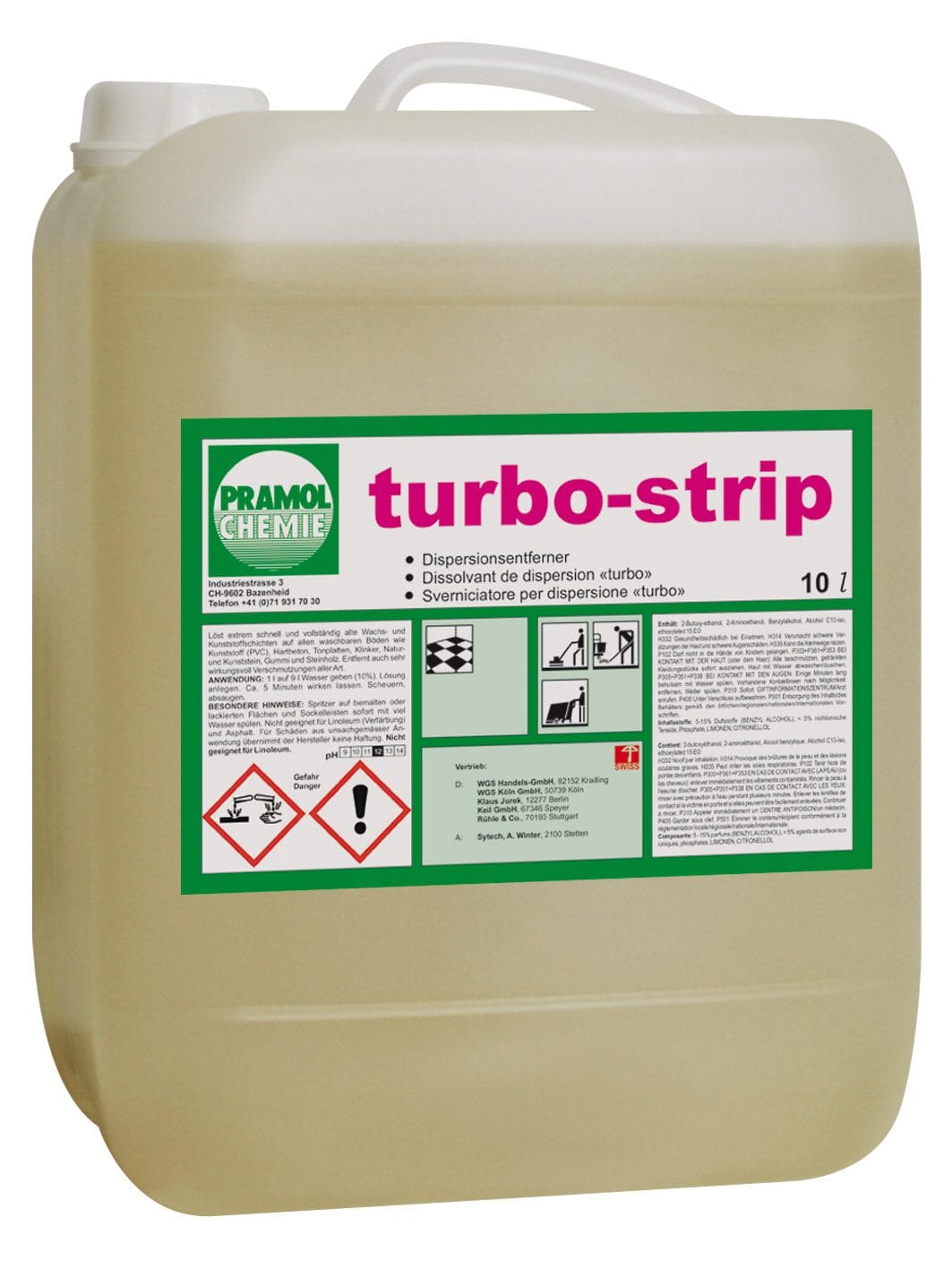 turbo-strip 1 l - Grundreiniger für PVC und Stein