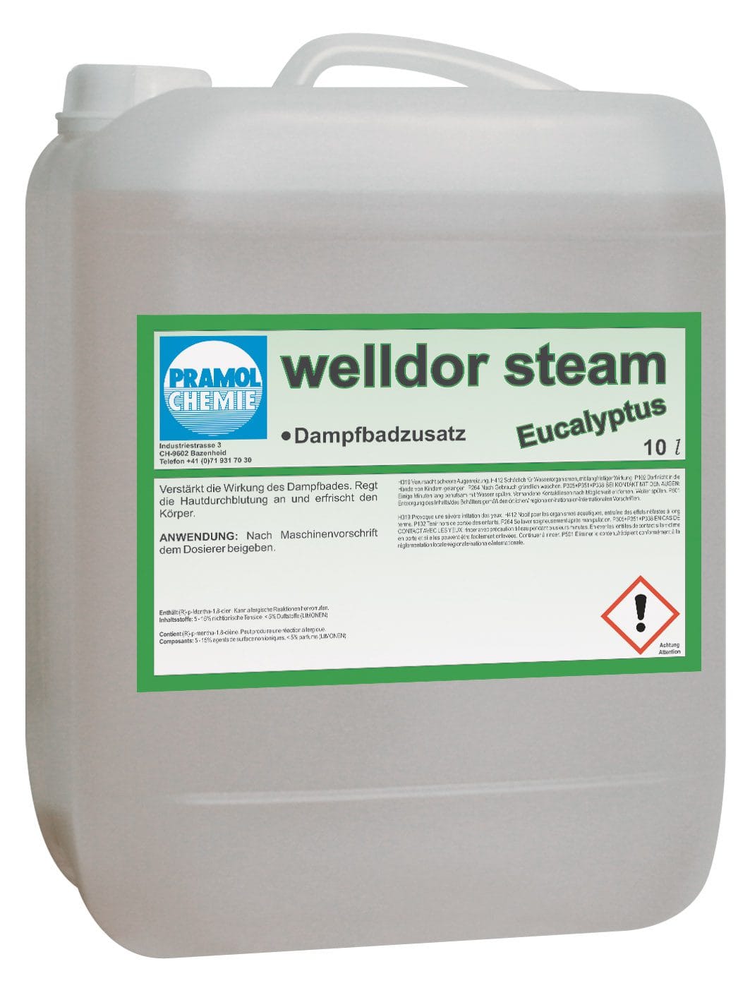 welldor steam eukalyptus 10 l - Dampfbad Duft Eukalyptus