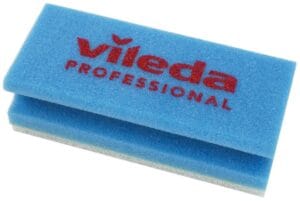 Schwamm Vileda blau mit Pad weiss (10 Stk.) – Bild 1