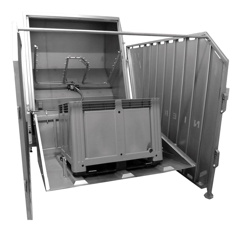 Palettenbox und Behälterwaschanlage CLK 800