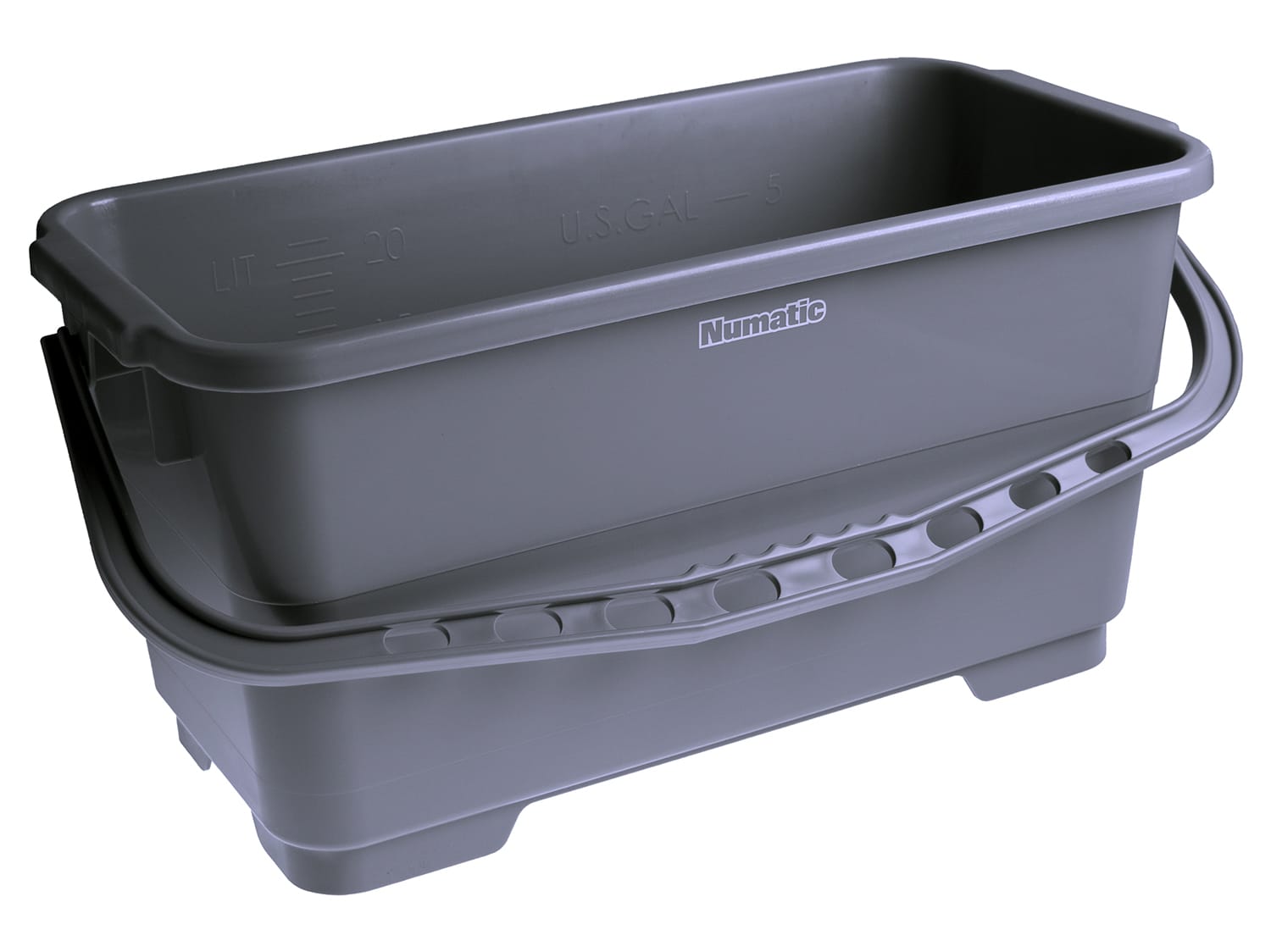 NuGlass Profi Eimer grau 22l