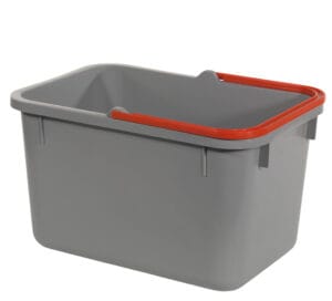 17-Liter Eimer, grau mit farbcodiertem Henkel – Bild 1