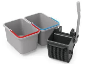 SRK 16 – Universalpresse, 2 x 17 Liter Eimer für EcoMatic-Wagen – Bild 1