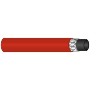 Schlauch 1SN-08-315 Bar 150°C rot gewickelt – Bild 1