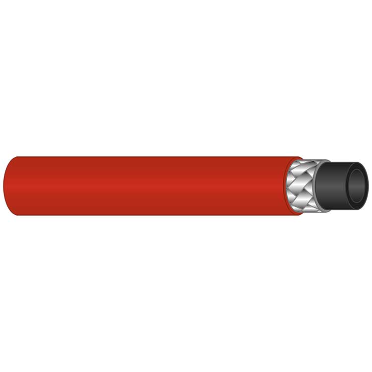 Schlauch 1SN-08-315 Bar 150°C rot gewickelt