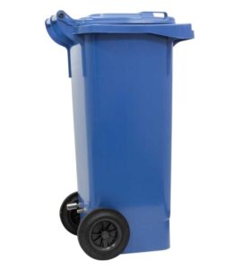 Strahlguttonne 80 Liter blau mit Ansaugung – Bild 2