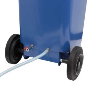Strahlguttonne 80 Liter blau mit Ansaugung – Bild 4