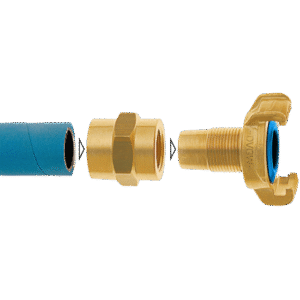 GEKA plus Schlauchstück XK, 1/2" - 13 mm mit Schlauchführung DVGW BF – Bild 2