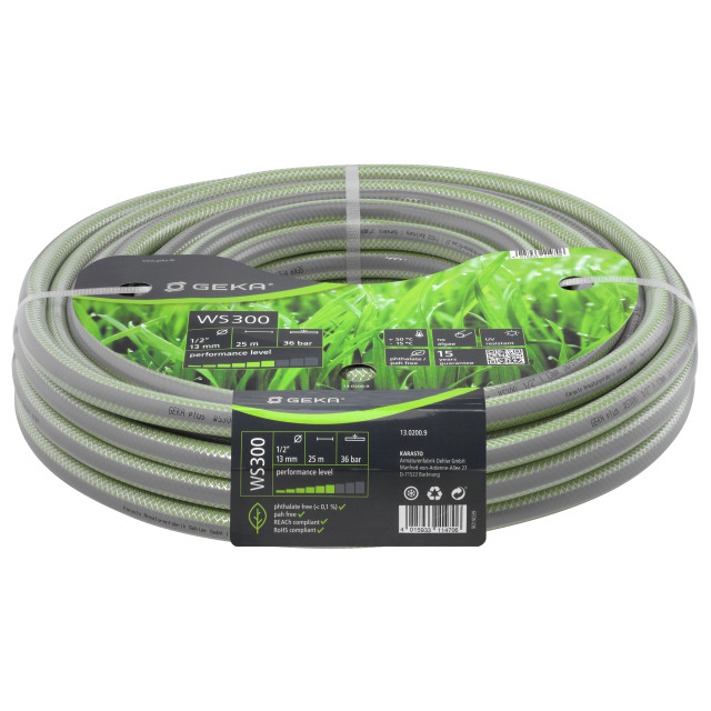 GEKA plus Wasserschlauch WS300, 1/2" - 13 mm, 25 m PVC