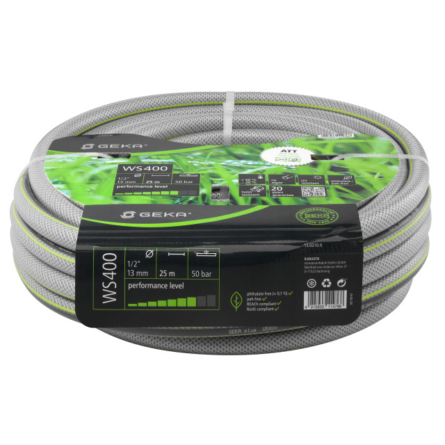 GEKA plus Wasserschlauch WS400, 1/2" - 13 mm, 25 m PVC