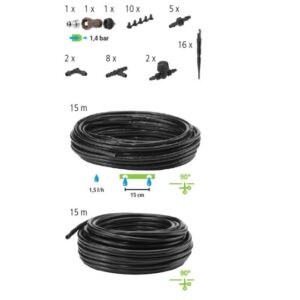 GEKA Drip Set Bewässerung Gemüse-/Blumenbeet, 6 mm – Bild 12