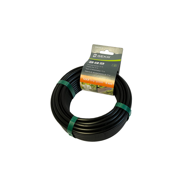 GEKA Drip Versorgungsrohr, 6 mm, 15 m
