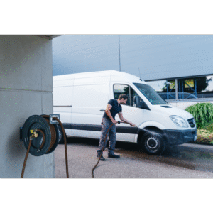 GEKA plus automatischer Schlauchaufroller PA20, Stahl pulverbeschichtet, für 20 m 3/4" – Bild 7