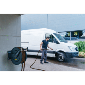 GEKA plus automatischer Schlauchaufroller PA30, Stahl pulverbeschichtet, für 30 m 3/4" – Bild 5