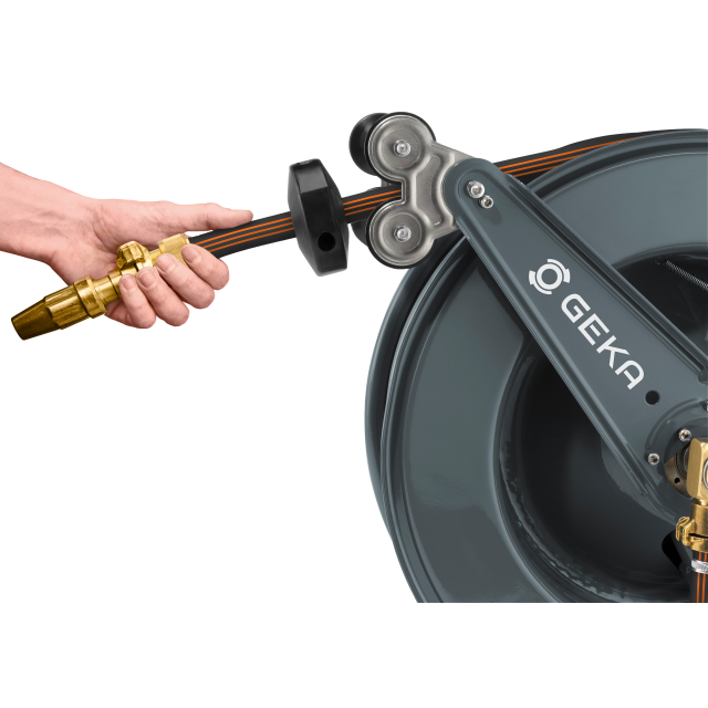 GEKA plus automatischer Schlauchaufroller PA30SK, mit Schlauch 3/4″ 30 m + 2 m & Armaturen – Bild 6