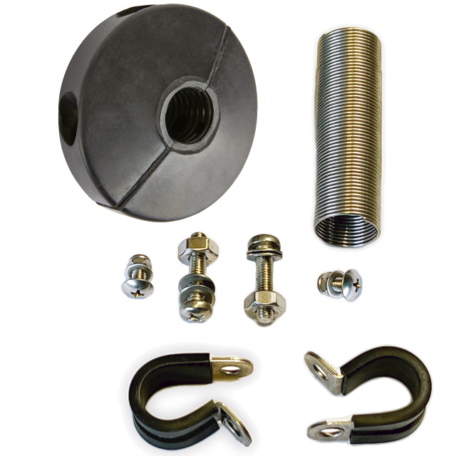 Adapterset 1/2", für PA20, PA30, mit Schlauchstopper, Schutzfeder & Schellen