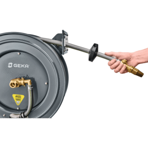 GEKA plus automatischer Schlauchaufroller PA20, Stahl pulverbeschichtet, für 20 m 3/4" – Bild 5