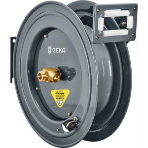GEKA plus automatischer Schlauchaufroller PA20, Stahl pulverbeschichtet, für 20 m 3/4" – Bild 1