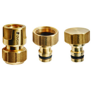 GEKA plus Basisset Trinkwasser, 1/2", 2x Schlauchstück 1/2", Hahnstecker 3/4" – Bild 1