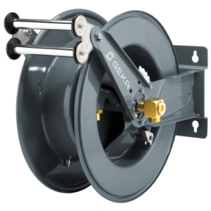 GEKA plus automatischer Schlauchaufroller PA30, Stahl pulverbeschichtet, für 30 m 3/4" – Bild 1