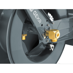 GEKA plus automatischer Schlauchaufroller PA30, Stahl pulverbeschichtet, für 30 m 3/4" – Bild 2