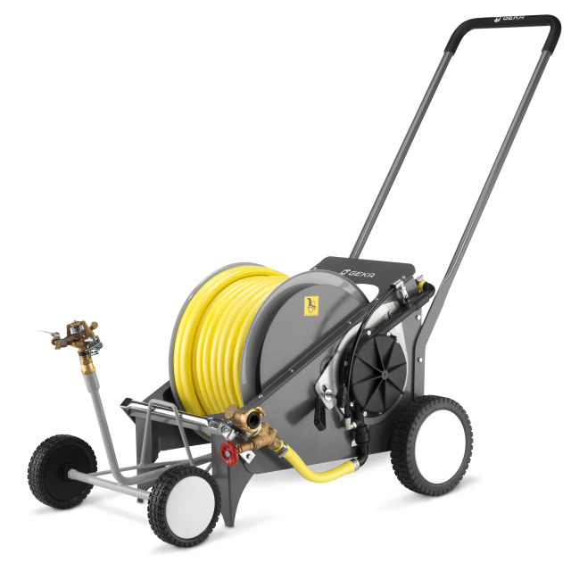 GEKA plus automatischer Regnerwagen RW40, mit 40 m 5/8" Schlauch und Regner V80